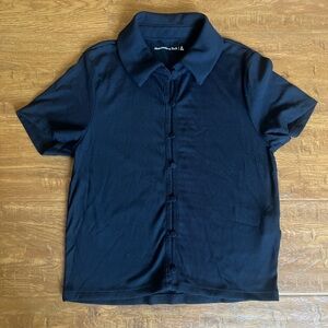 Abercrombie & Fitch Black Button Down Shirt